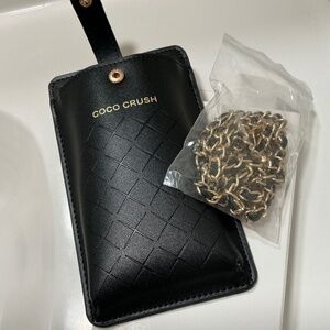 CHANEL black Coco Crush phone case GWP